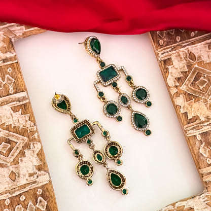 Divika Celebrity Inspired Earrings - Green