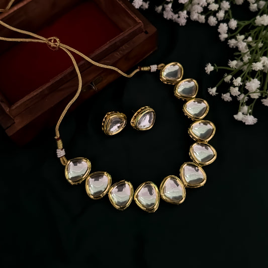 NUPUR STATEMENT KUNDAN NECKLACE SET
