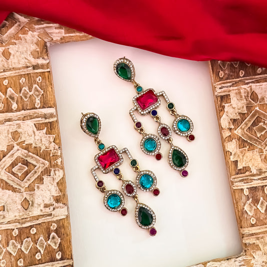 Divika Celebrity Inspired Earrings - Multi