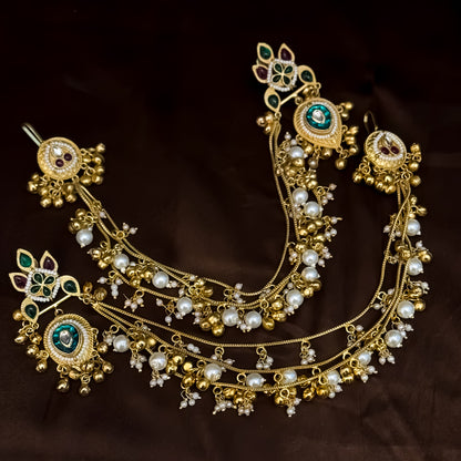 Manreet Premium Kashmiri Brass Sahara Earrings- Multi