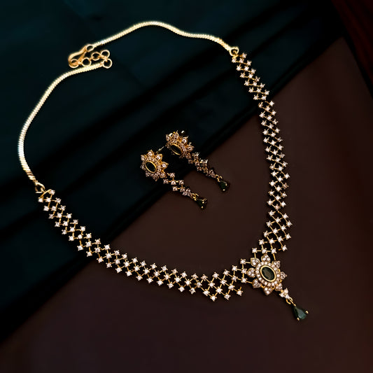 Diyana Cluster AD Neckalce Set