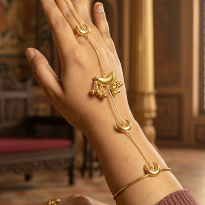 Moon Kashmiri Brass Haathphool (Single)