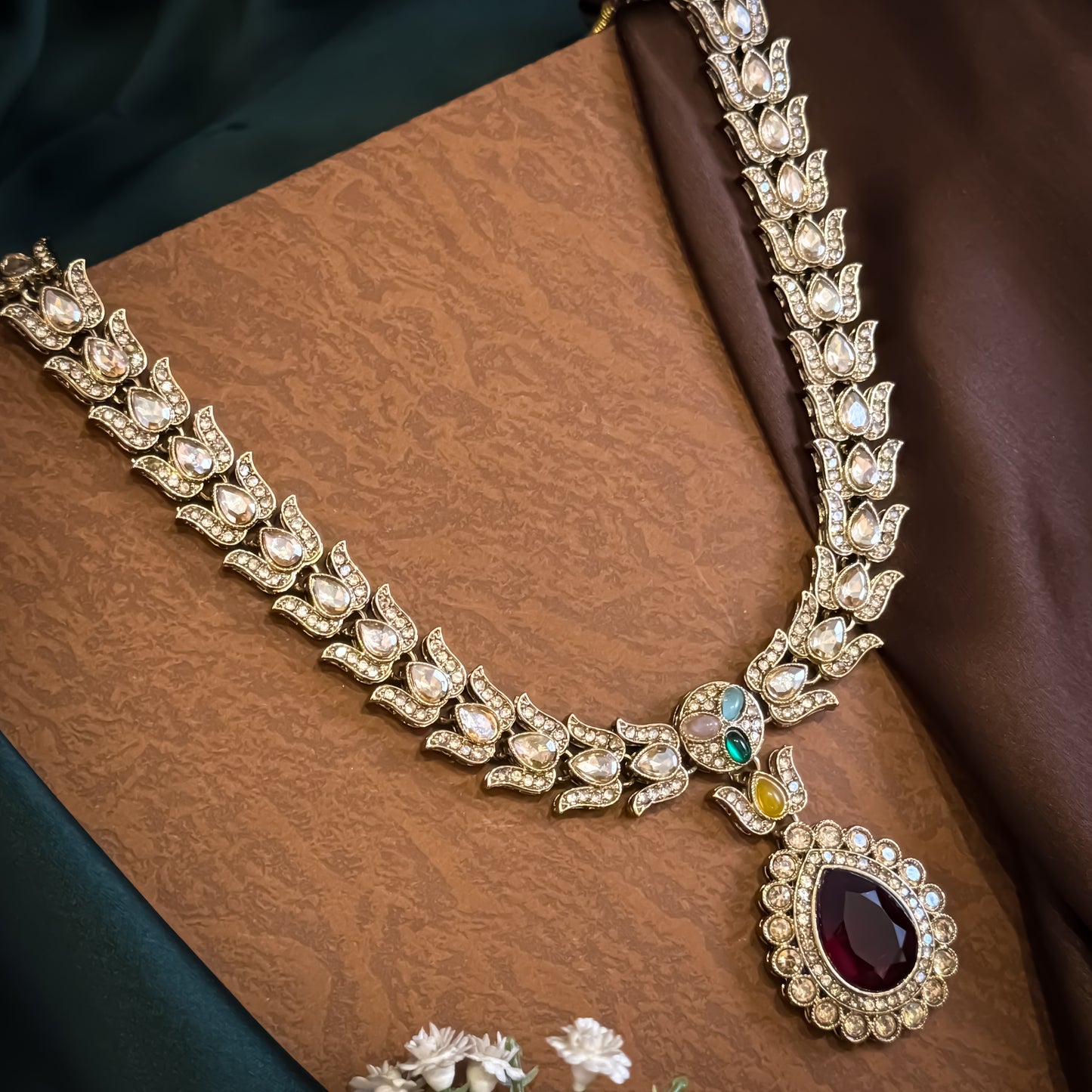 Multi Shazia Kundan Necklace Set