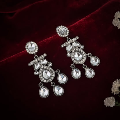 Apoorva Zircon Indo Western Kundan Necklace Set