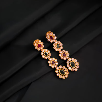 Varnika Cluster AD Necklace Set