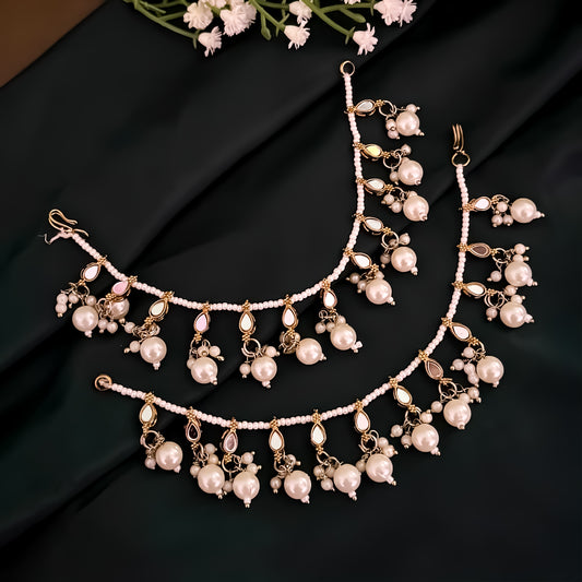 Hemika Mirror Detachable Earchains - Golden