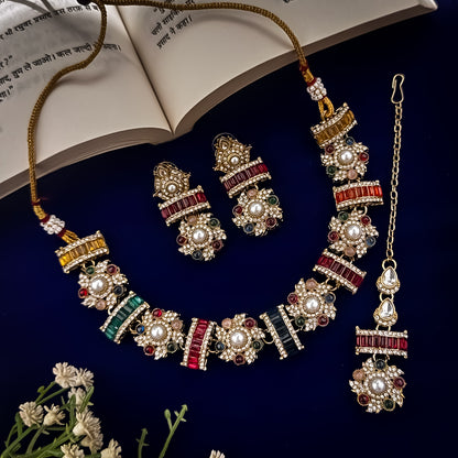Multi Ashwini Sabhyasachi Style Necklace Set