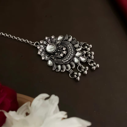 Meenakshi Silver Maang Teeka
