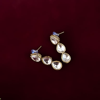 Golden Sejal Uncut Kundan Necklace Set