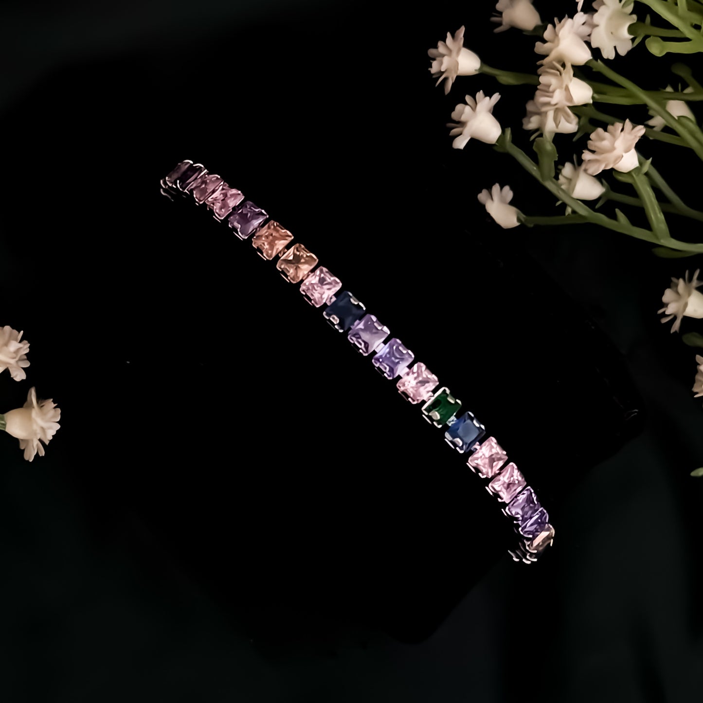Sarah Cubin Zirconia Tennis  Bracelet - Multi