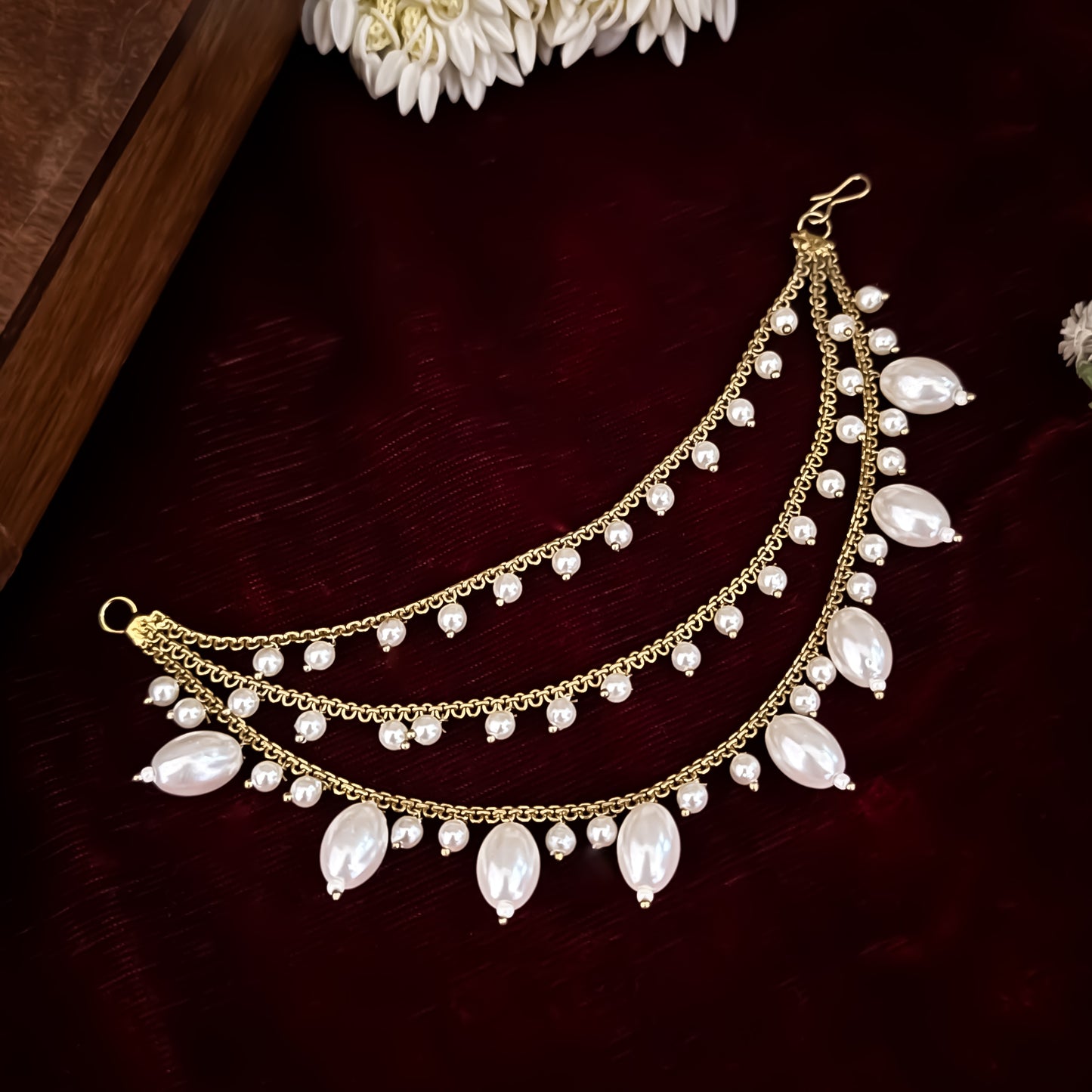 Gurpreet Golden 3 Layer Detachable Earchain/Sahara