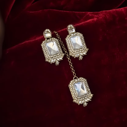 Golden Rumina Double Layer Necklace Set