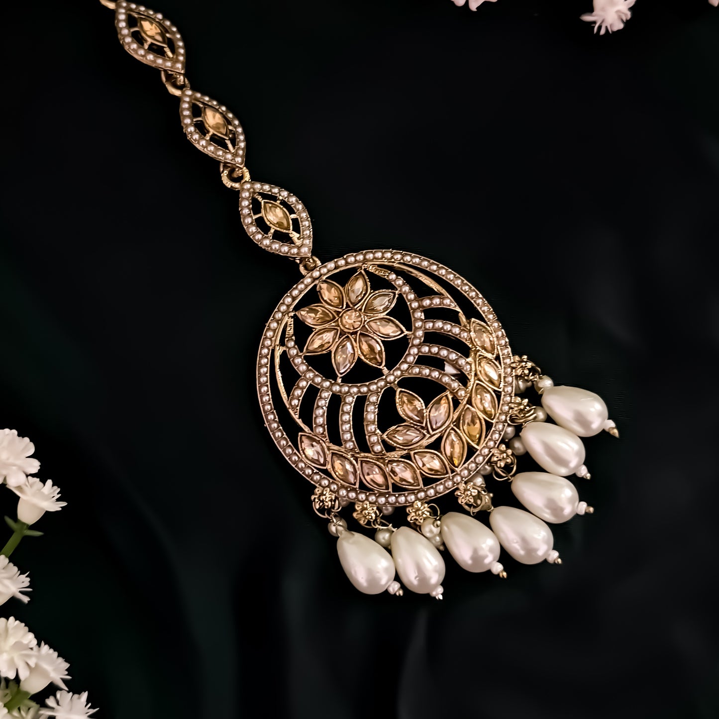 Rishika Jadau Teeka - Golden