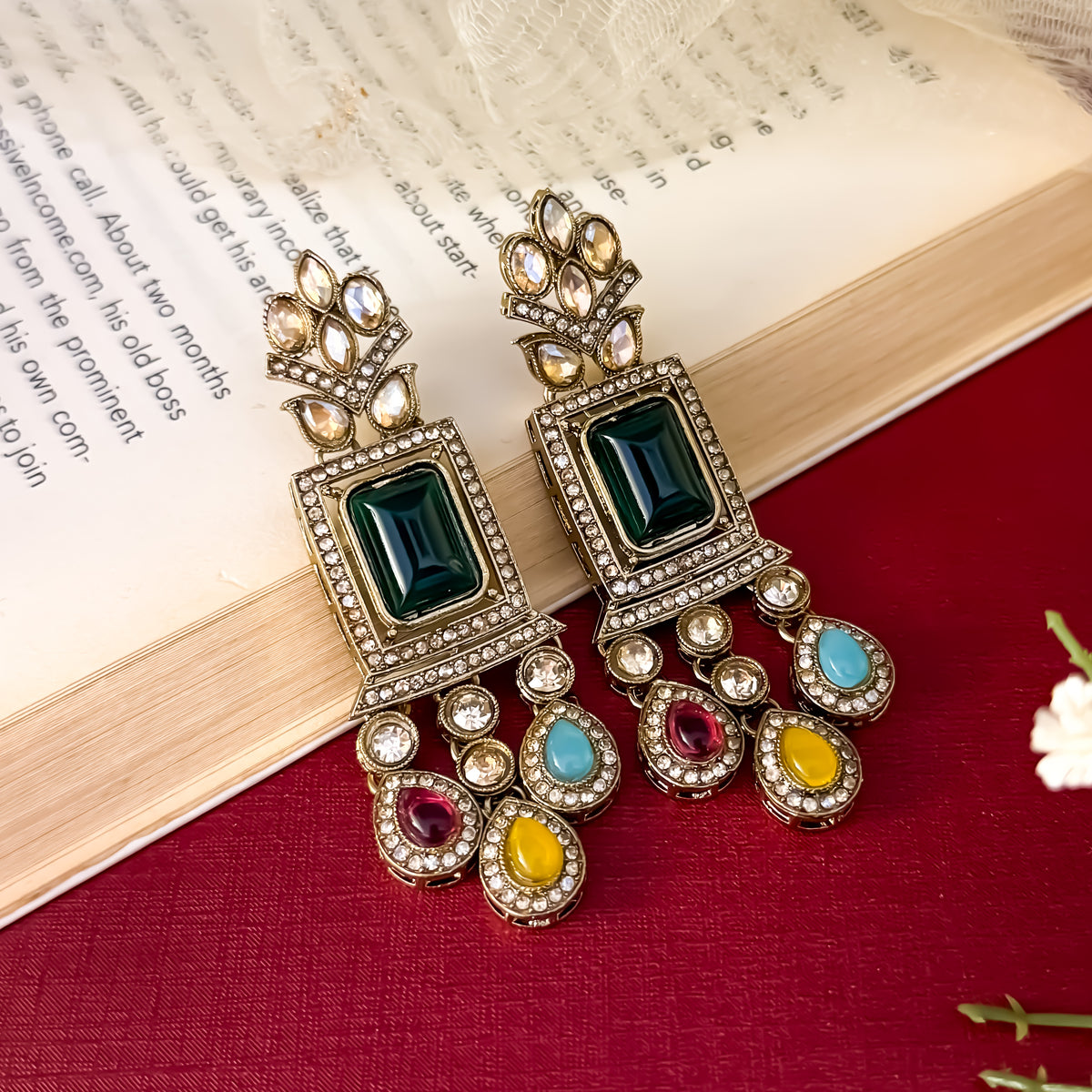 Multi Shehneel Kundan Choker Necklace Set