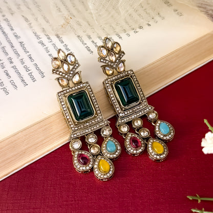 Multi Shehneel Kundan Choker Necklace Set