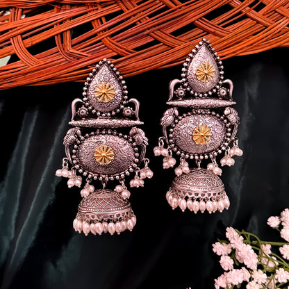 Bipasa Dual Tone Brass Earrings