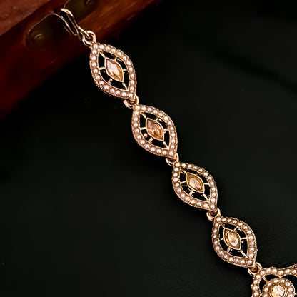 Charvi Jadau Teeka - Golden