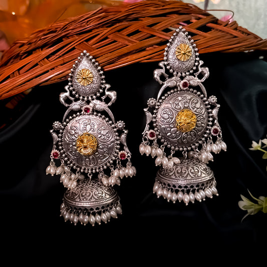 Anvika Premium Brass Jhumka Earrings
