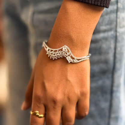 Edin American Diamond Bracelet - Silver