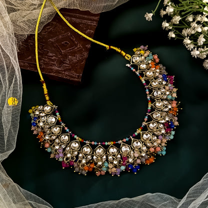 Harleen Premium Pearl Necklace Set - Multi