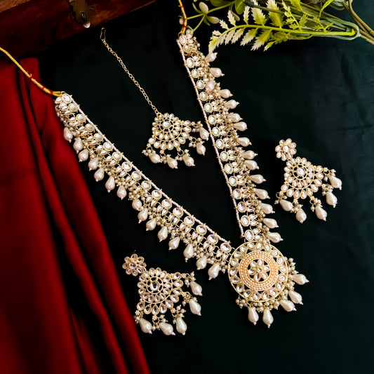 Jayanti Kundan Long Necklace Set