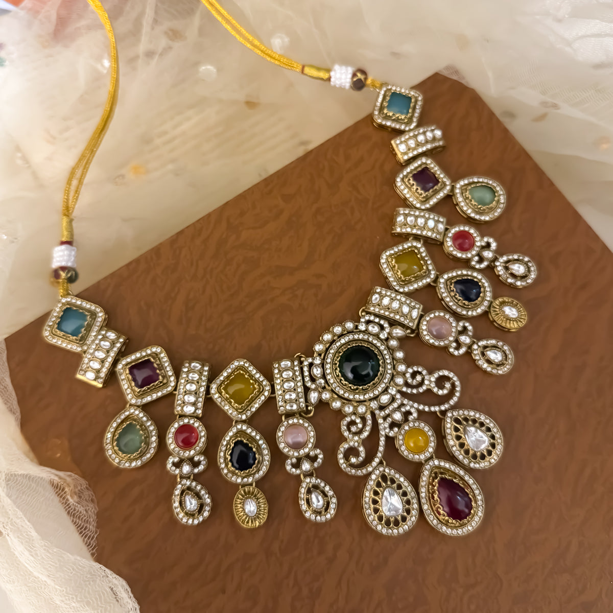 Multi Pakhi Sabhyasachi Necklace Set