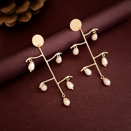 Disney Pearl Brass Earrings