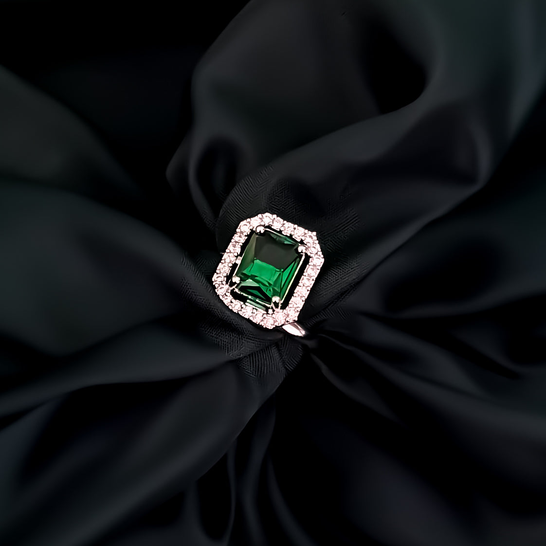 Adina American Diamond Adjustable Ring