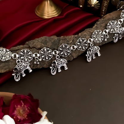 Gajraj Silver Hip Belt