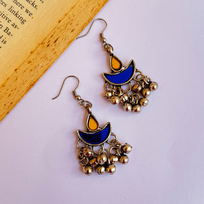 Afghani Glass Dangler Earrings