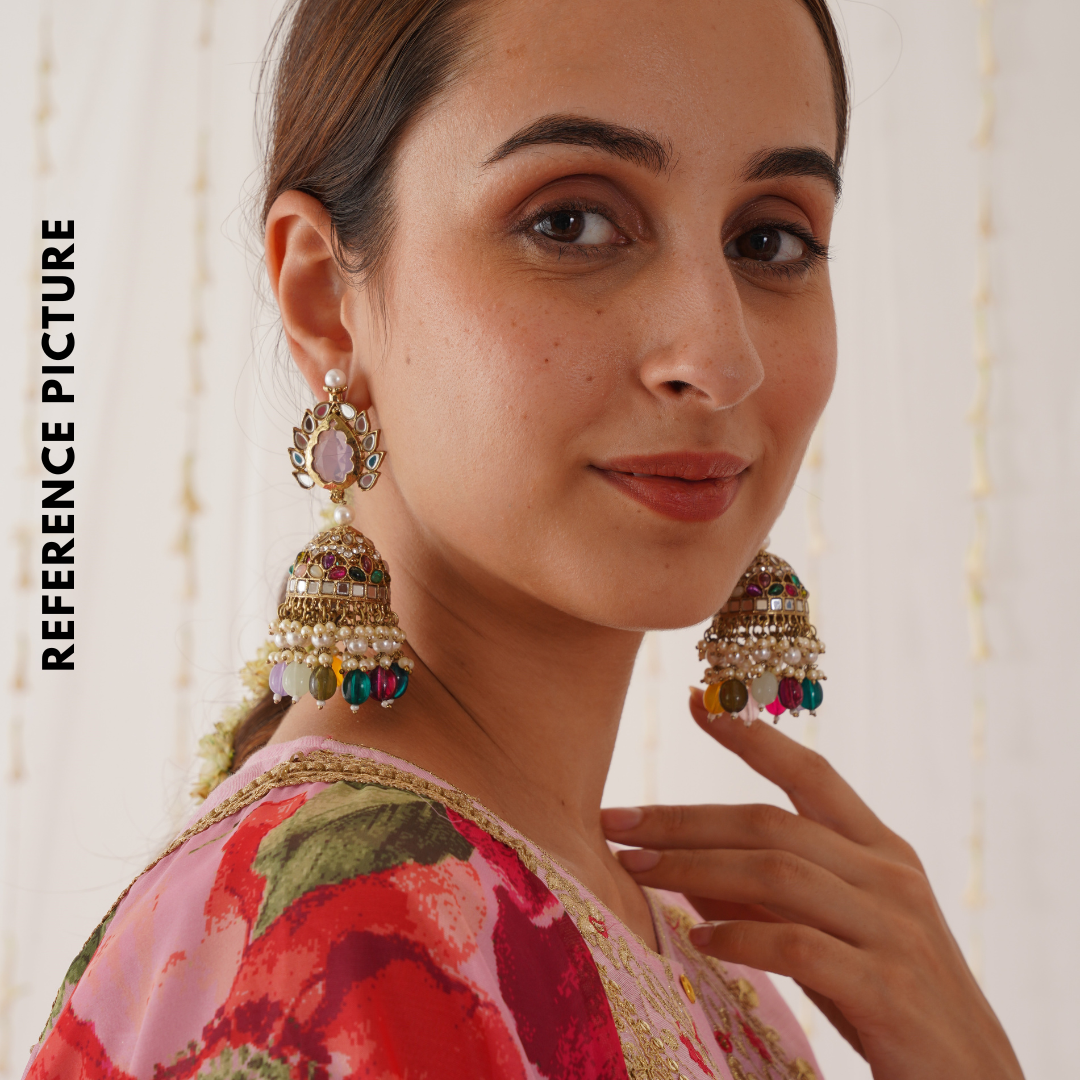 Shagun Jhumka Earrings  - Golden