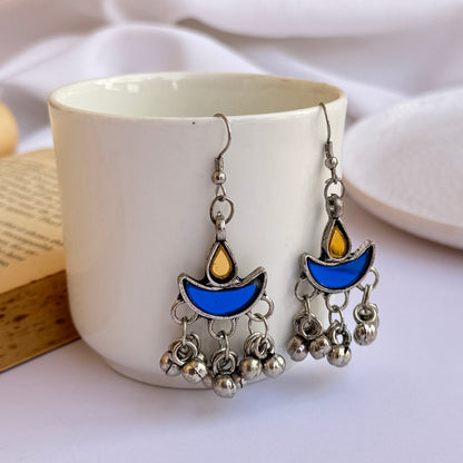 Afghani Glass Dangler Earrings