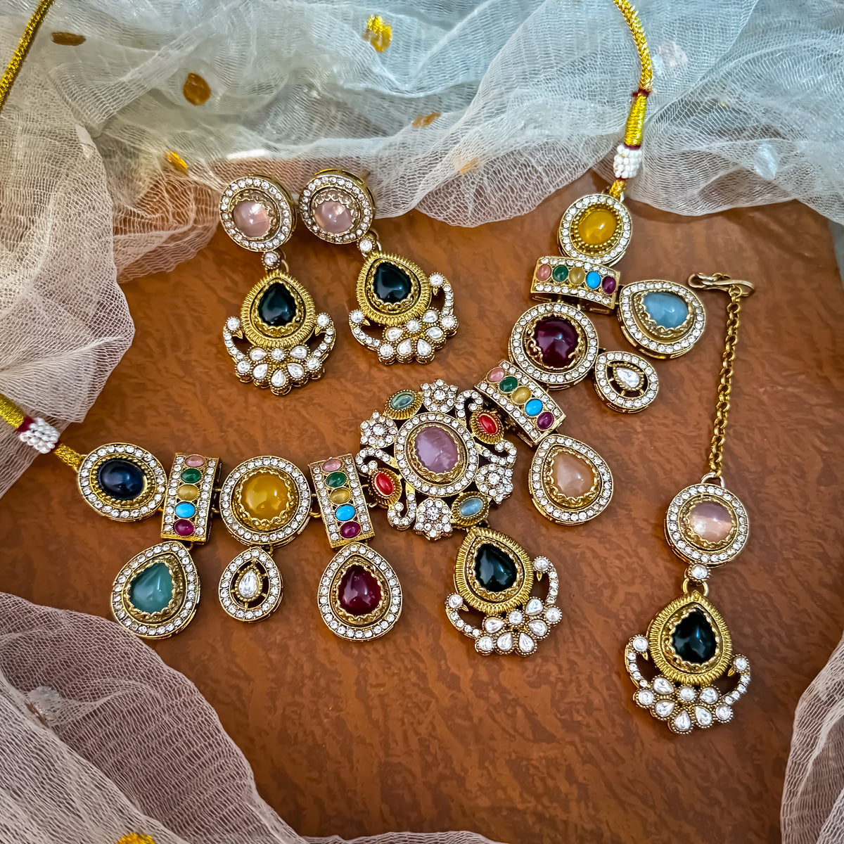 Multi Osheen Sabhyasachi Necklace Set