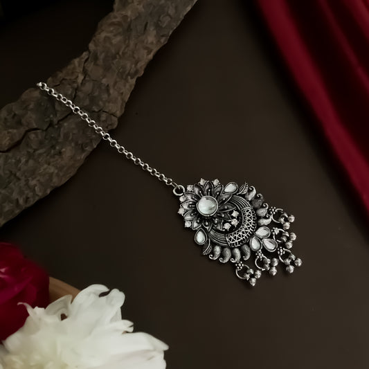 Meenakshi Silver Maang Teeka