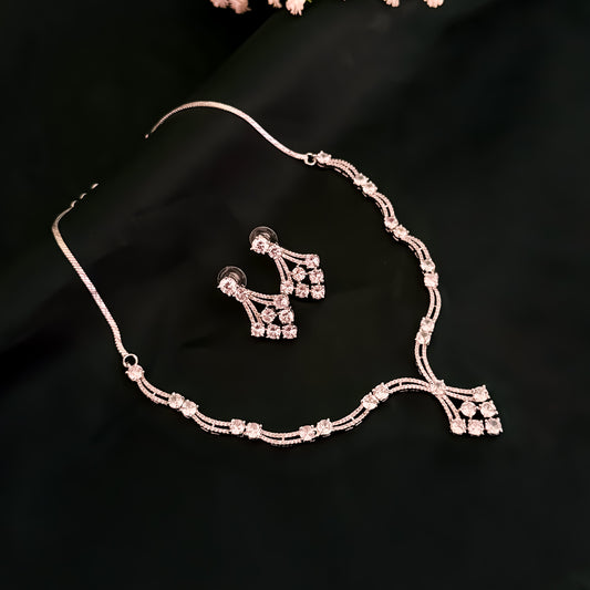 Amaya American Diamond Necklace Set