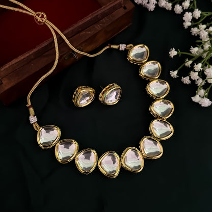 NUPUR STATEMENT KUNDAN NECKLACE SET