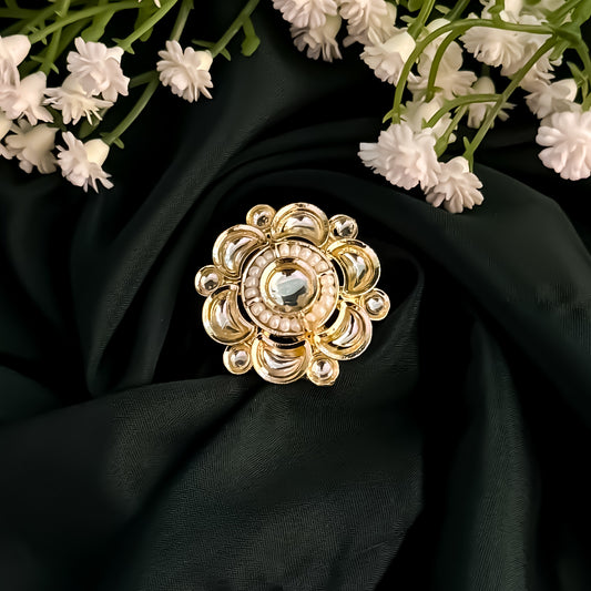 Niharika Dabi kundan Adjustable Ring