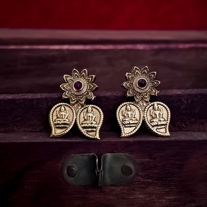 Kaya Coin Lakshmi Double Layer Temple Necklace Set