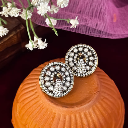 Dhairya Peacock Stud Earrings