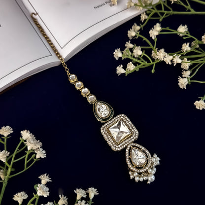 Golden Gauri Premium Bridal Necklace Set