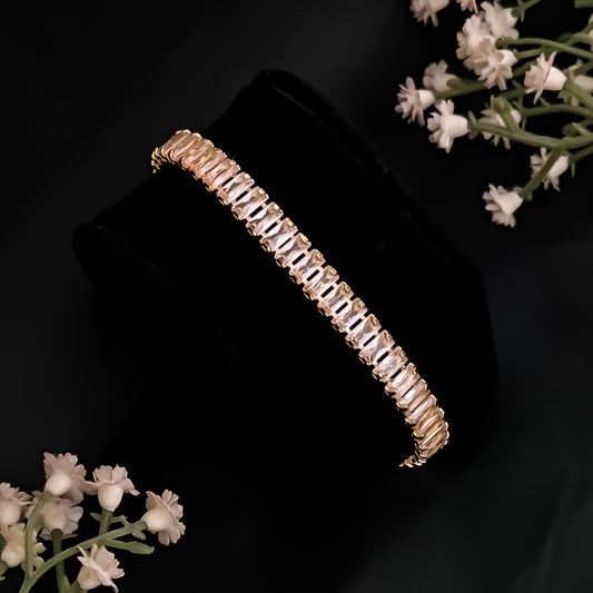 Sarah Cubin Zirconia Tennis  Bracelet - Golden