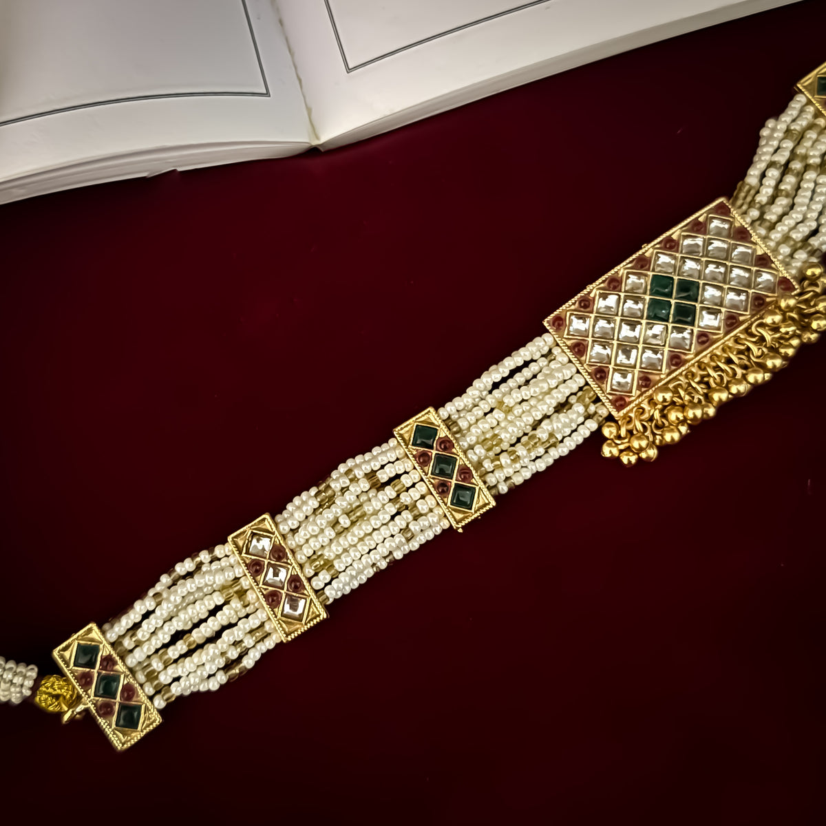 Rajeswani Premium Heritage Rajwadi Necklace Set