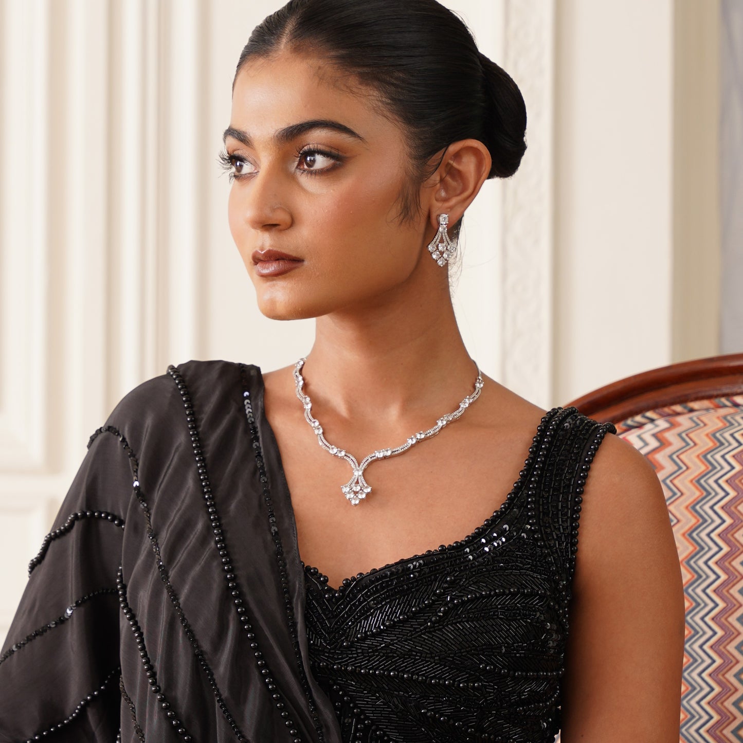 Amaya American Diamond Necklace Set