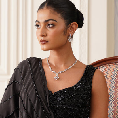 Amaya American Diamond Necklace Set