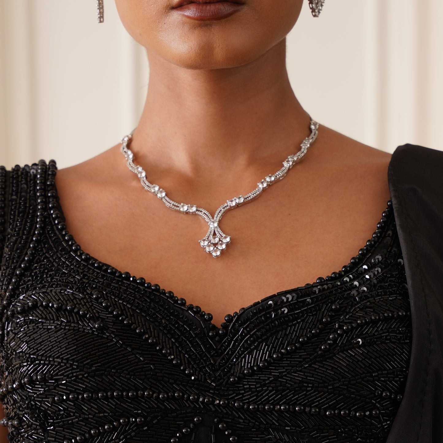 Amaya American Diamond Necklace Set