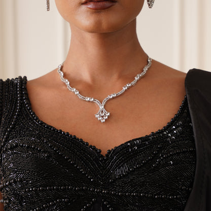 Amaya American Diamond Necklace Set