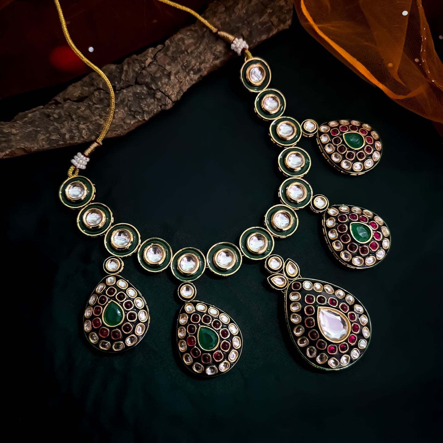 Vivika Vilandi Kundan Premium Necklace Set