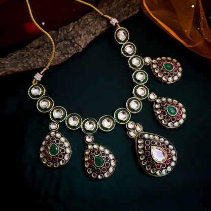 Vivika Vilandi Kundan Premium Necklace Set