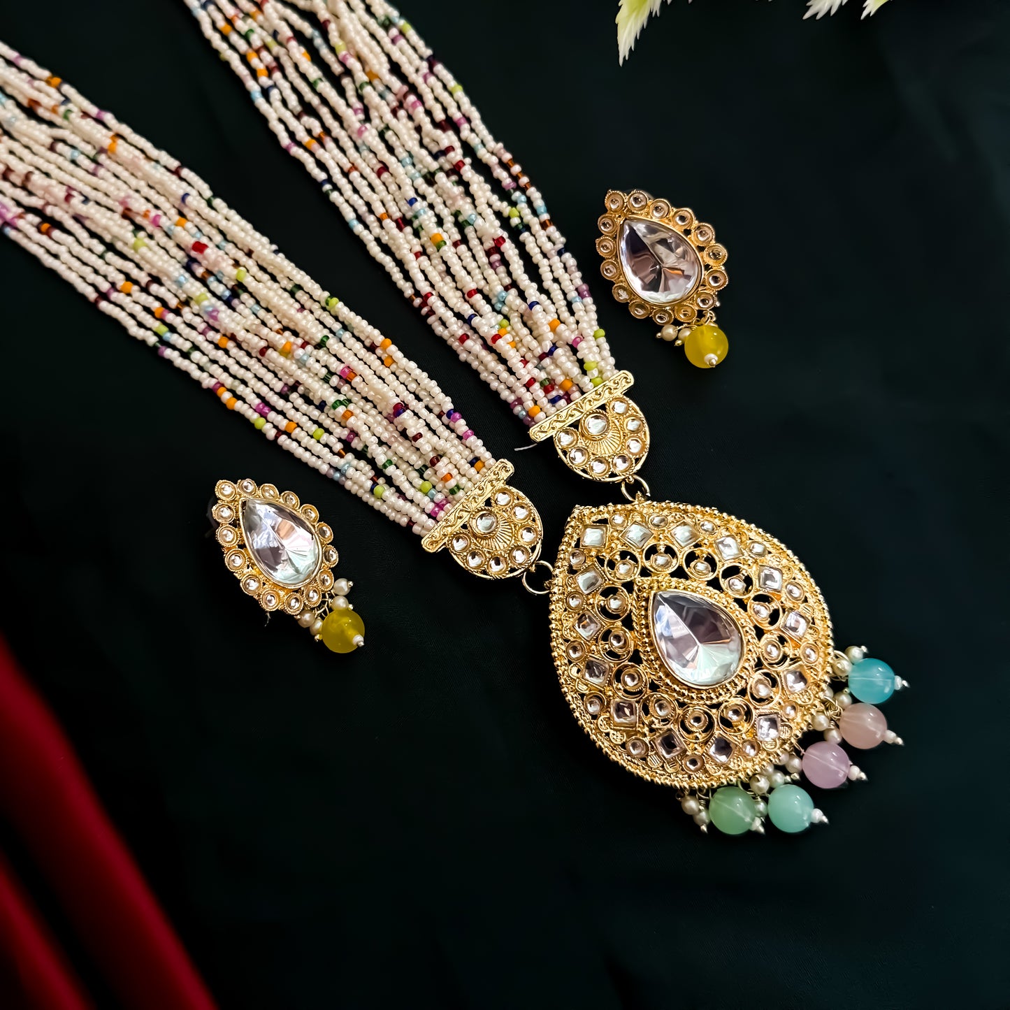 Jayati Pearl Long Necklace Set