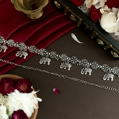 Gajraj Silver Hip Belt